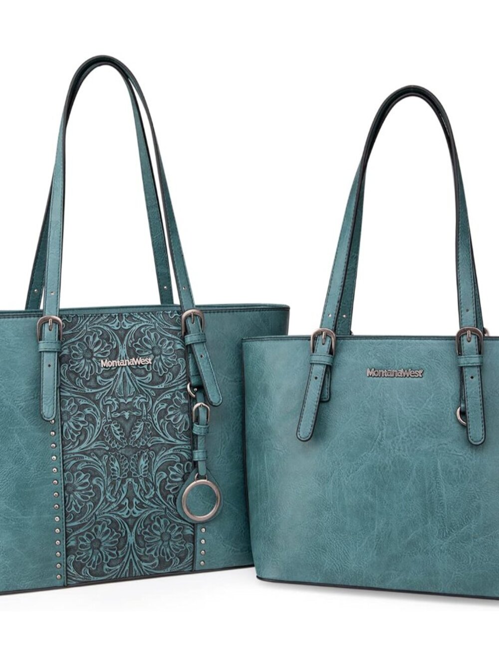 Tote Bag for Women Purse and Handbags Set Embossed Collection Purse 2Pcs Set
